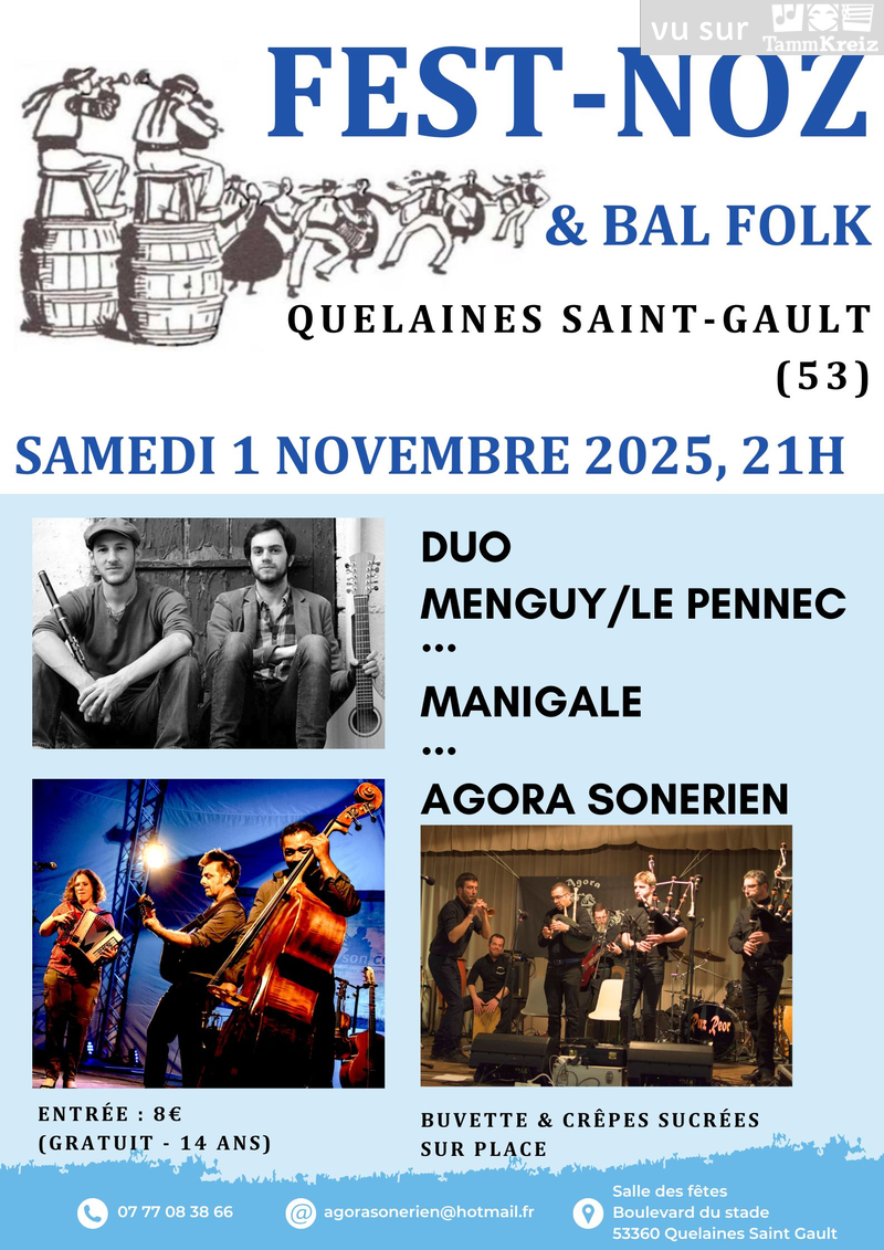Fest-Noz/Bal folk à Quelaines-Saint-Gault