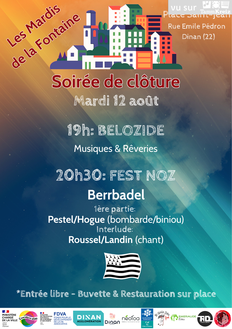 Concert et Fest-Noz à Dinan