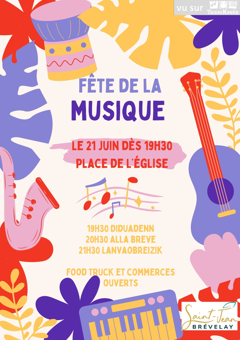 Concert et Fest-Noz à Saint-Jean-Brévelay