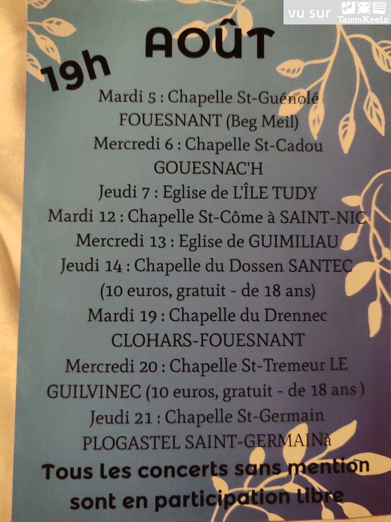 Concert à Gouesnac'h