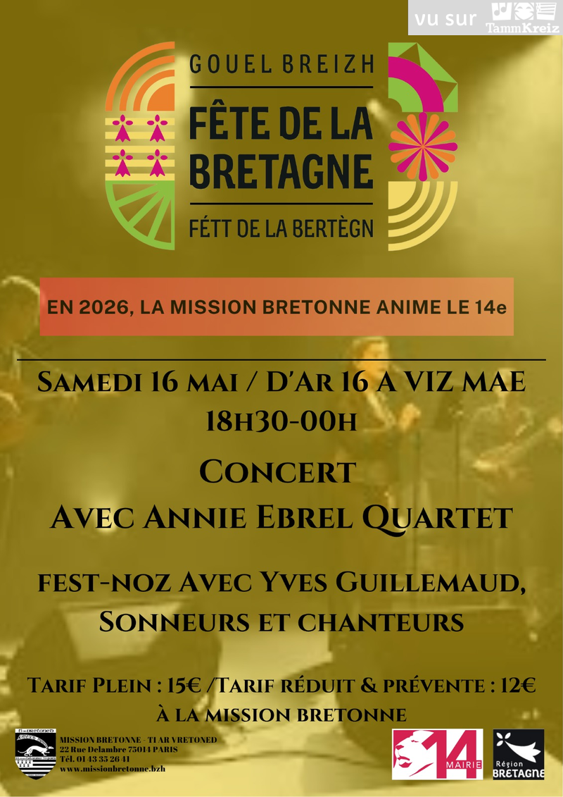 Concert et Fest-Noz&nbsp;à&nbsp;Paris