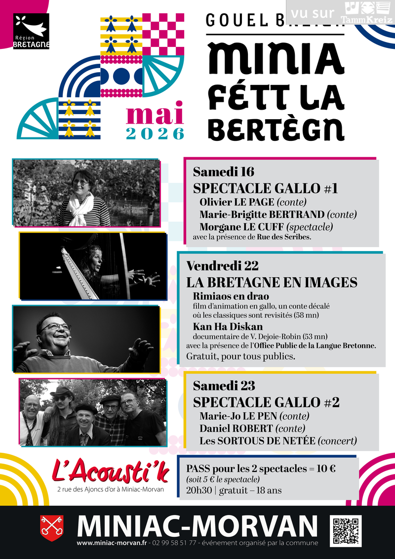 Concert et spectacle&nbsp;à&nbsp;Miniac-Morvan