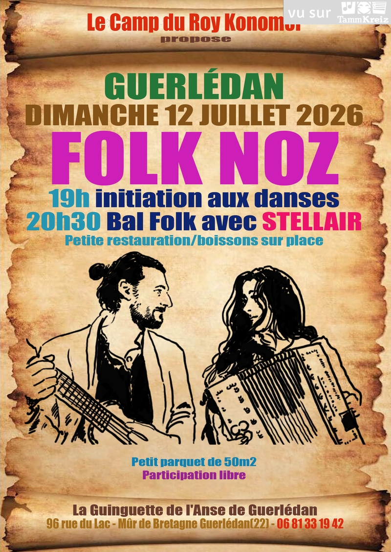 Fest-Noz/Bal folk&nbsp;à&nbsp;Guerledan