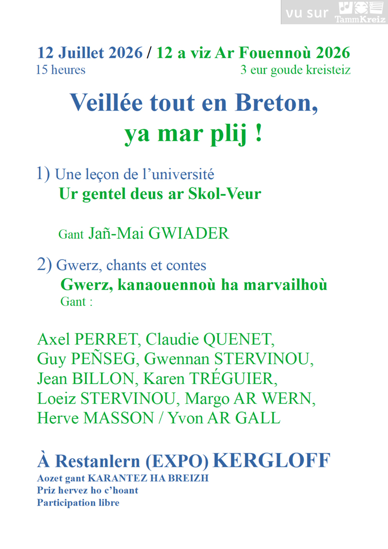 Veillée&nbsp;à&nbsp;Kergloff