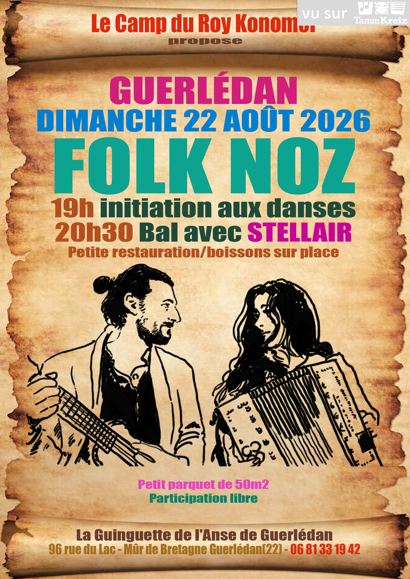 Fest-Noz/Bal folk&nbsp;à&nbsp;Guerledan