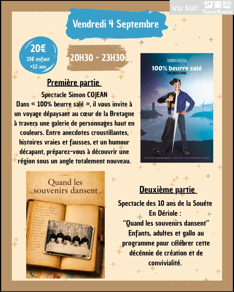 Spectacle&nbsp;à&nbsp;Miniac-Morvan