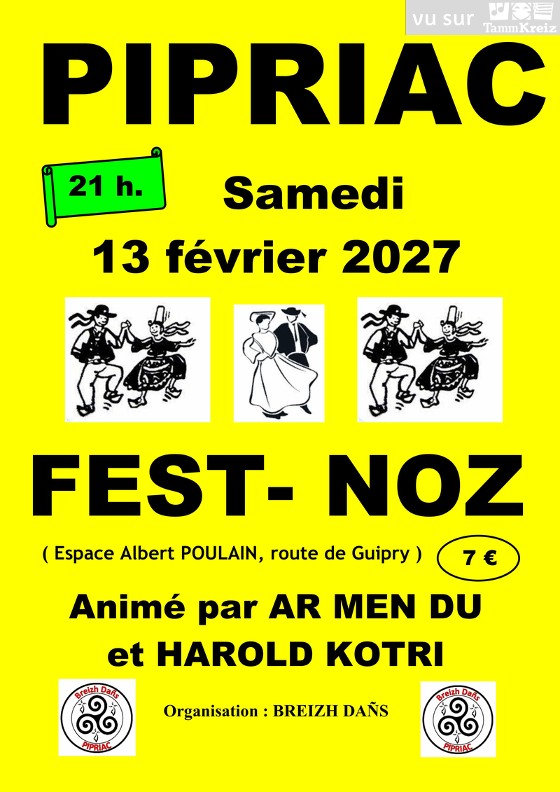 Fest Noz&nbsp;à&nbsp;Pipriac